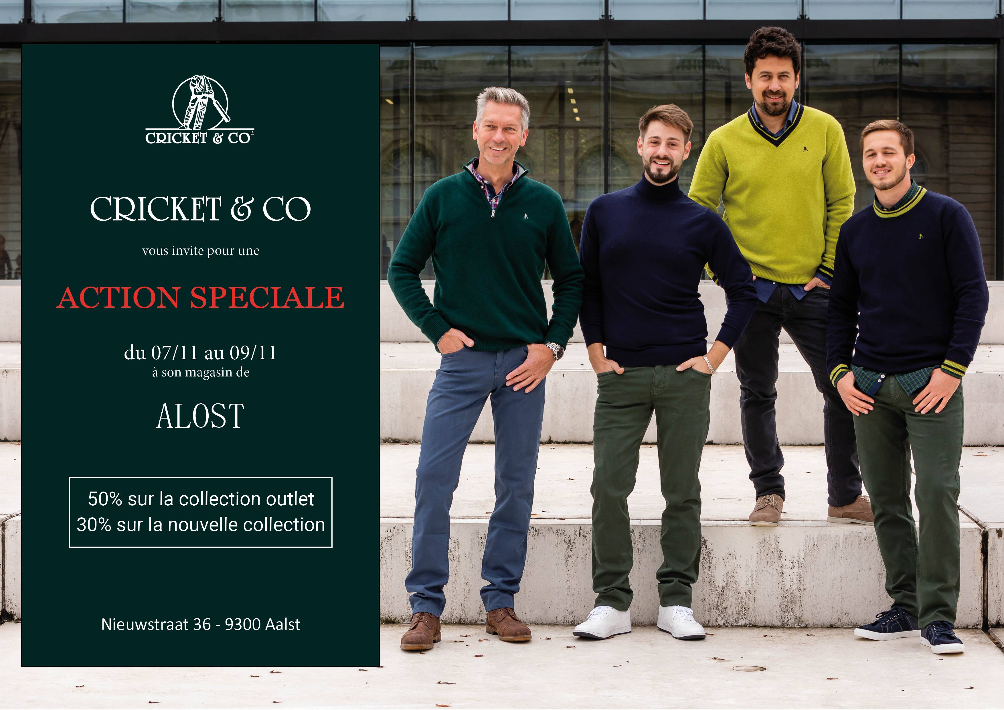Cricket & Co – event invitation Aalst