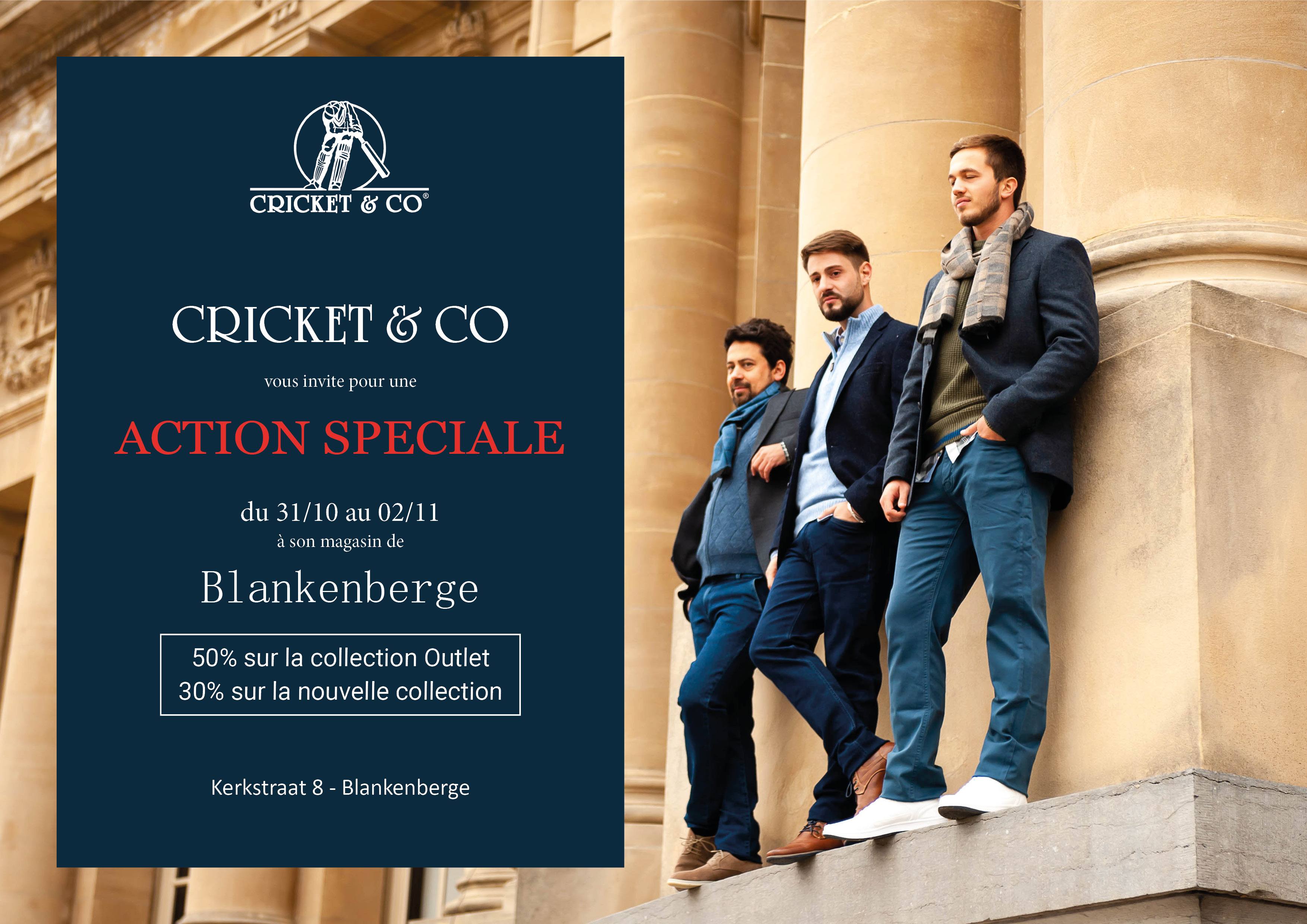 Cricket & Co – event invitation Blankenberge